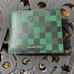 Michael Kors Cooper Slim Billfold Neon Edge Wallet